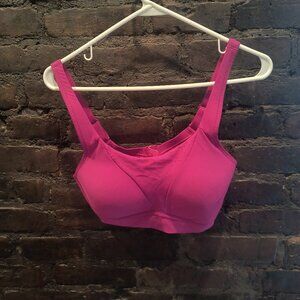 Bright Pink Lululemon Run Times Bra